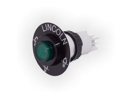 Lincoln lisävoitelupainike, merkkivalo + pyöreä kytkin / 24VDC